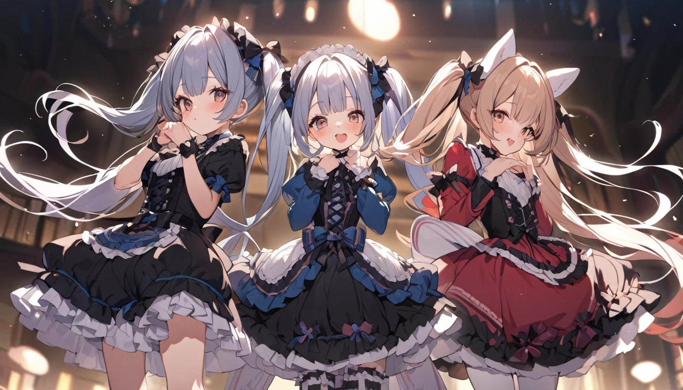 (Highest quality),Lolita fashion girl,Twin tails,Cute pose
