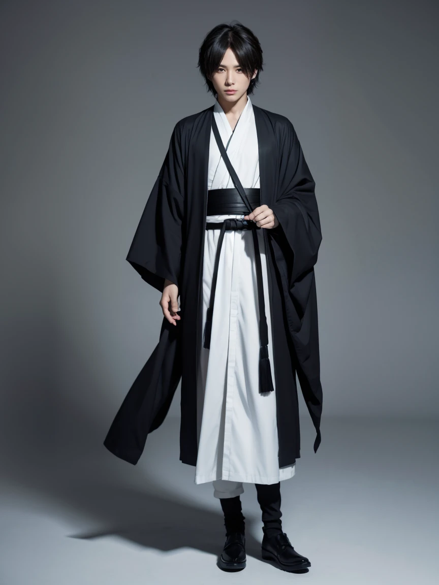 {Extremely detailed 8k wallpaper}, {masterpiece}, {best quality},独奏,full-body shot,okita souji,