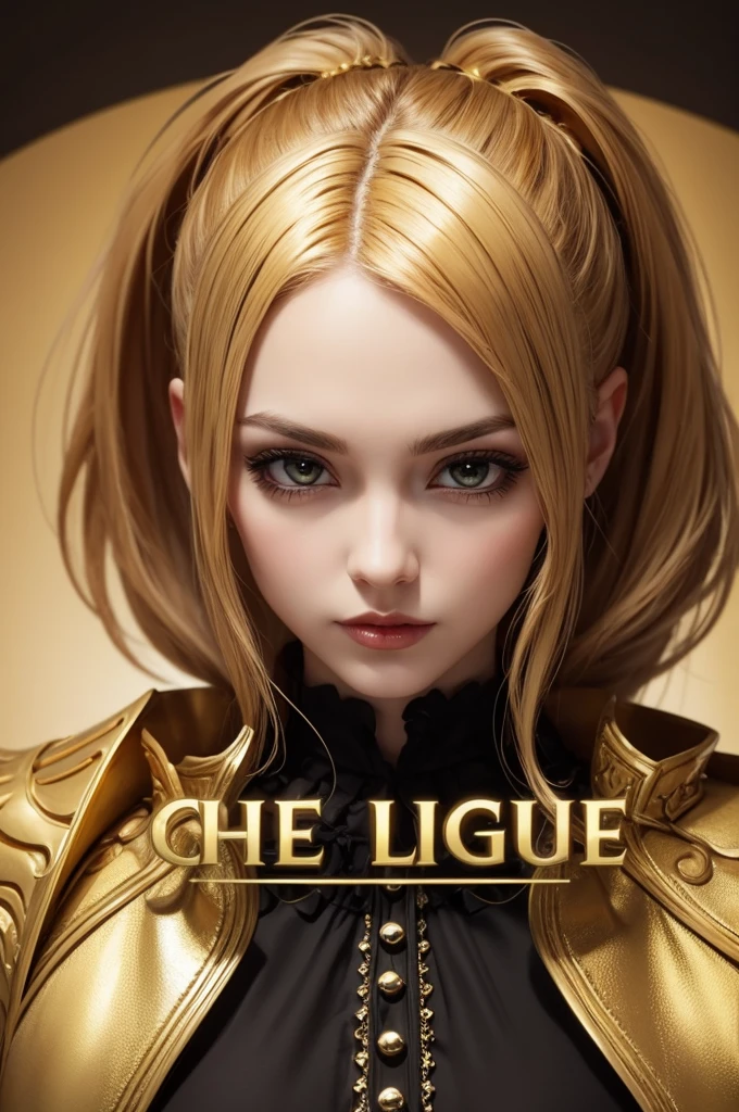 create text in shiny gold color, using the league gothic font