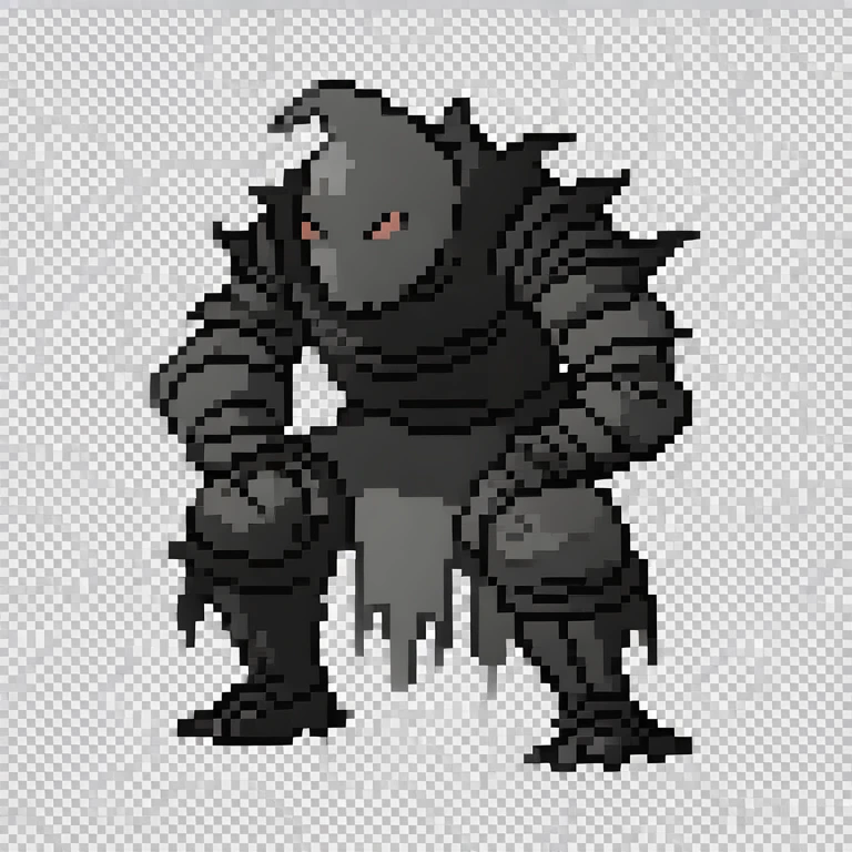 monster from dark souls. simple background