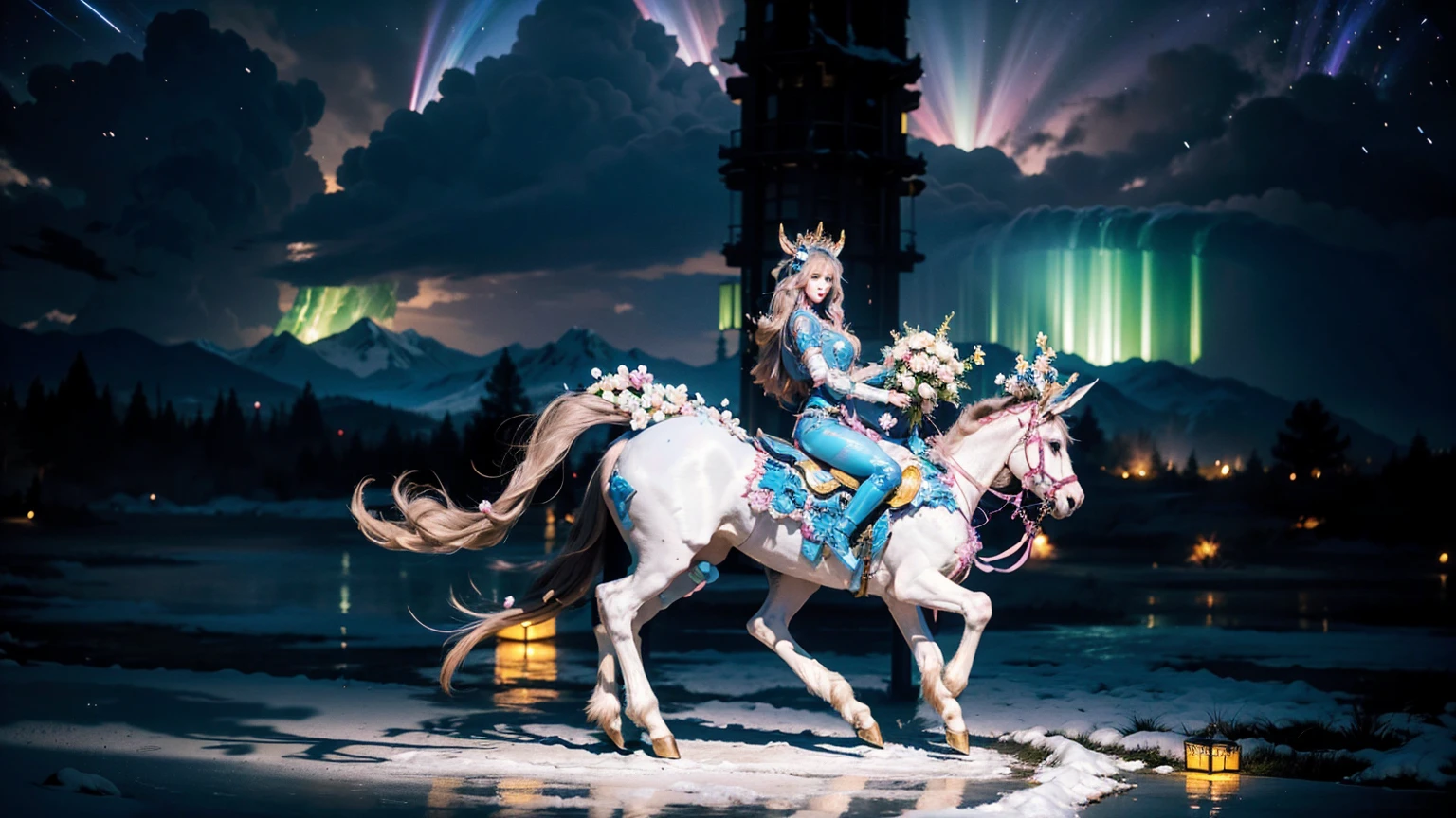 In the beautiful illustration of this super-grand scene，The ultra-distant lens shows us（More than eight distinctive and beautiful female centaurs，Half man, half horse，Half man, half horse角色：9.9），Their personality、Distinctive and vivid features。from（A radiant, angelic, snow-white centaur from heaven：1.1），arrive（Nightmare-like fiery red centaur surrounded by flames：1.1）、再arrive（Green Centaur, the wind fairy dancing in the air：1.1）、再arrive有（One-horned blue centaur surrounded by lightning：1.1），arrive（A mechanical-style mecha Centaur shining with metallic light：1.1）、再arrive（A powerful dragon-shaped centaur wearing colorful dragon scale leather：1.1）、再arrive（A slender elven centaur that is graceful and agile：1.1）Gracefully wears a flower crown、arrive（Enchanting and charming Tiflin centaurs：1.1）、再arrive（A succubus centaur with an indescribably sexy feeling：1.1）。Each Centaur character fully demonstrates his unique style。The illustration uses advanced artistic techniques and tools，Use nesting、Weaving、Splicing、perspective、interlude、Montage and other artistic techniques，Divide the scene into sections by geometric arrangement，Each part corresponds to a role，from而更有效地利用了空间，Make eight centaurs exist in one picture at the same time，（The style tends to be grotesque、Hayao Miyazaki、Aesthetic、Unavailable：3.3）。Through Midjourney's advanced brush tools、Color palette、Material packs和模型包、Texture tools，For each centaur, beautiful props are designed to increase racial characteristics、Clothing and physical features，Enhances the character's personality and visual appeal，（Stunning landscapes in illustrations，There are changing skies、rainbow、aurora、Stars and Moon，Incorporating iconic landmarks such as Mount Everest，and fireworks、Tranquil Lake、Natural and urban elements of waves and neon lights，Creates a magical atmosphere：1.5），Centaurs demonstrate their unique abilities and equipment in a variety of environments，This is true even in extreme alien landscapes。Use Midjourney's tools、Material packs、Texture tools、The color palette makes depicting details vivid and realistic，from复杂的发型和以及不同的种族特质、Body、Appearance features、服装arrive真实的纹理，Greatly improved the realism of the Centaurs and their surroundings，The fusion of multiple art styles adds dynamism to the character&#39;s movement at all angles，The overall visual experience is further enriched。The final illustration was described as a "masterpiece"，It has the characteristics of "best quality" and "realistic"，The details put into the creative process are shown、Level of creativity and craftsmanship。 hdr，（Reality，Masterpiece quality，Best quality）