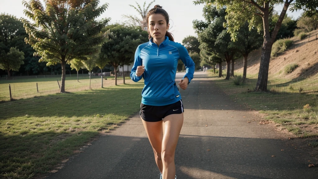 woman ,healthy ,Exercise runing alone