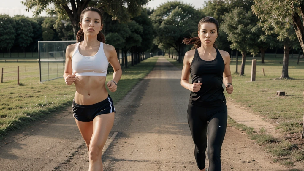 woman ,healthy ,Exercise runing alone