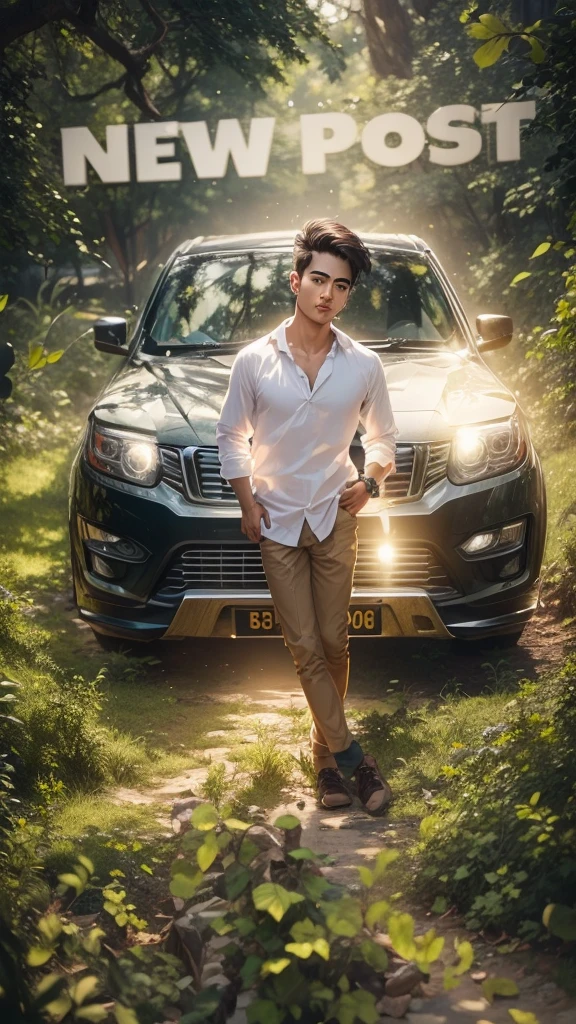Chenge Background handsome Boy, realistic face 8k ultra realistic