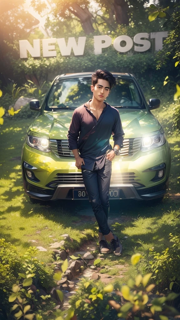 Chenge Background handsome Boy, realistic face 8k ultra realistic