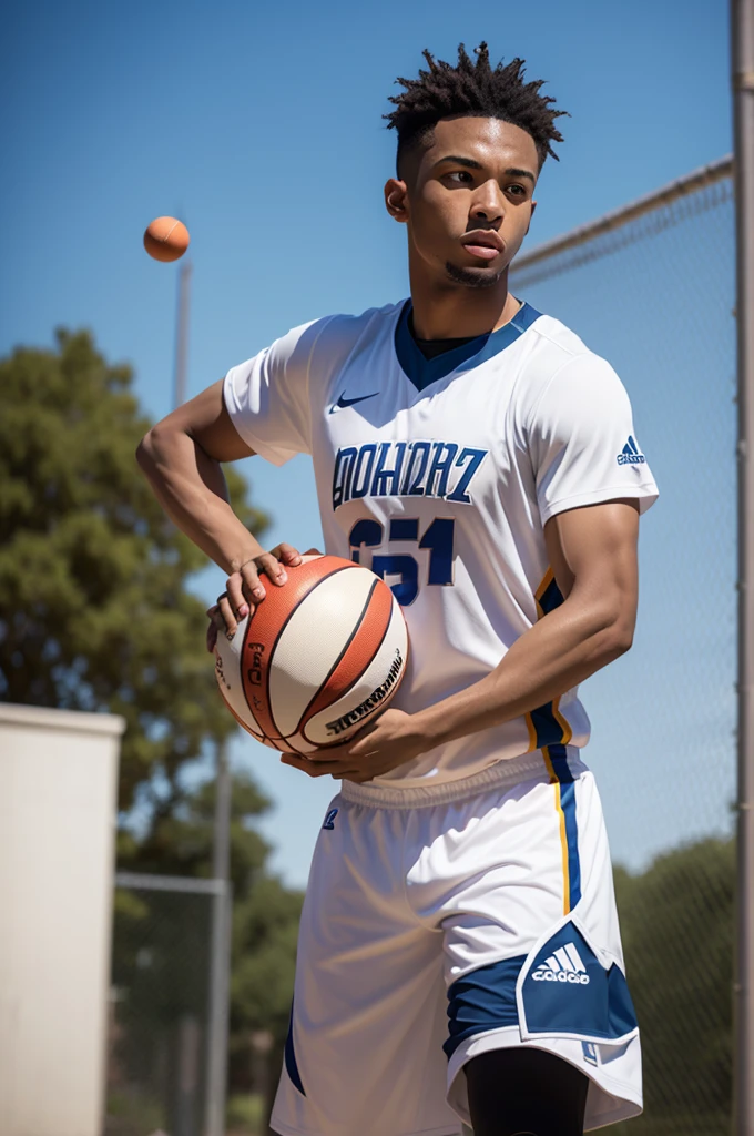 A player playing ball
