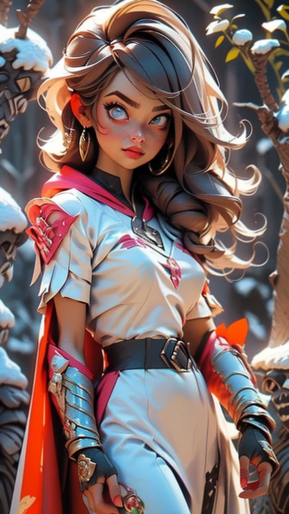 amazing quality, masterpiece, best quality, hyper detailed, ultra detailed, UHD, beautiful girl, perfect anatomy, perfect body, model, stylish pose, wearing full plate body fantastic red armor with red cape, holding crystal sword, snowy medieval road, (random color:1.4), long hair, various hairstyles, white hair, blue eyes, glowing eyes, extremely detailed, ((intricate detail)),(((realism))), HDR, 8k, absurdres, cinestill 800, sharp focus, add_detail:2, (solo, woman)
