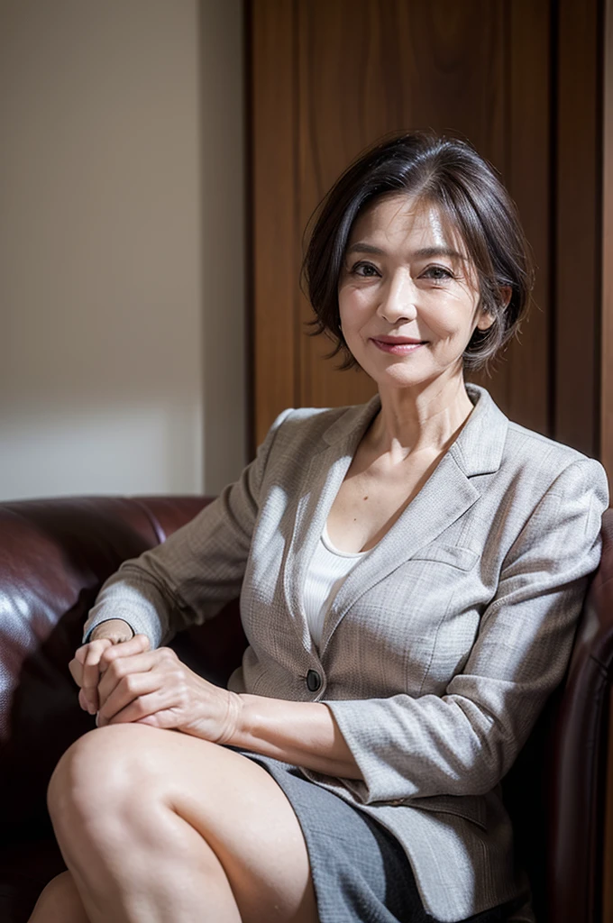 ((Top Quality)), ((8K)), ((Masterpiece: 1.3)), (Perfect Appearance), (Photorealism: 1.6), (Japanese nurse), japanese woman, (55 years old), ((Standing upright, facing forward, center of screen)), ((Realistic skin texture)), (standing figure, whole body portrait: 1.4), (low angle: 1.4),