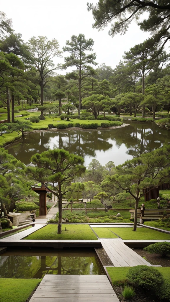Japanese garden、Includes dry landscape gardens、Edo Period、Edoyashiki