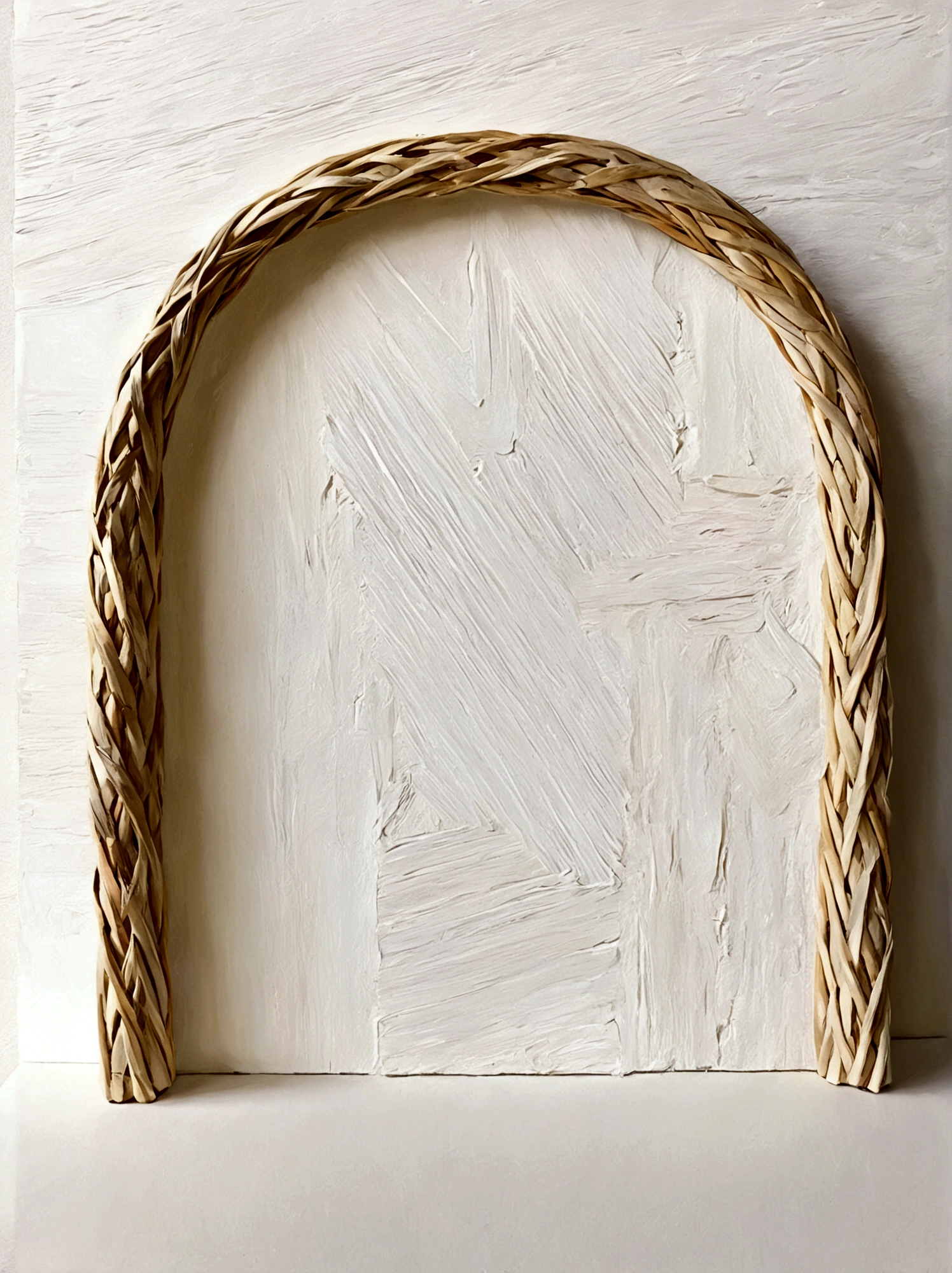 willow，wicker，color，Perfect proportion，symmetry，vanilla，bright，White background，real，emotion，Thick textured paint, 