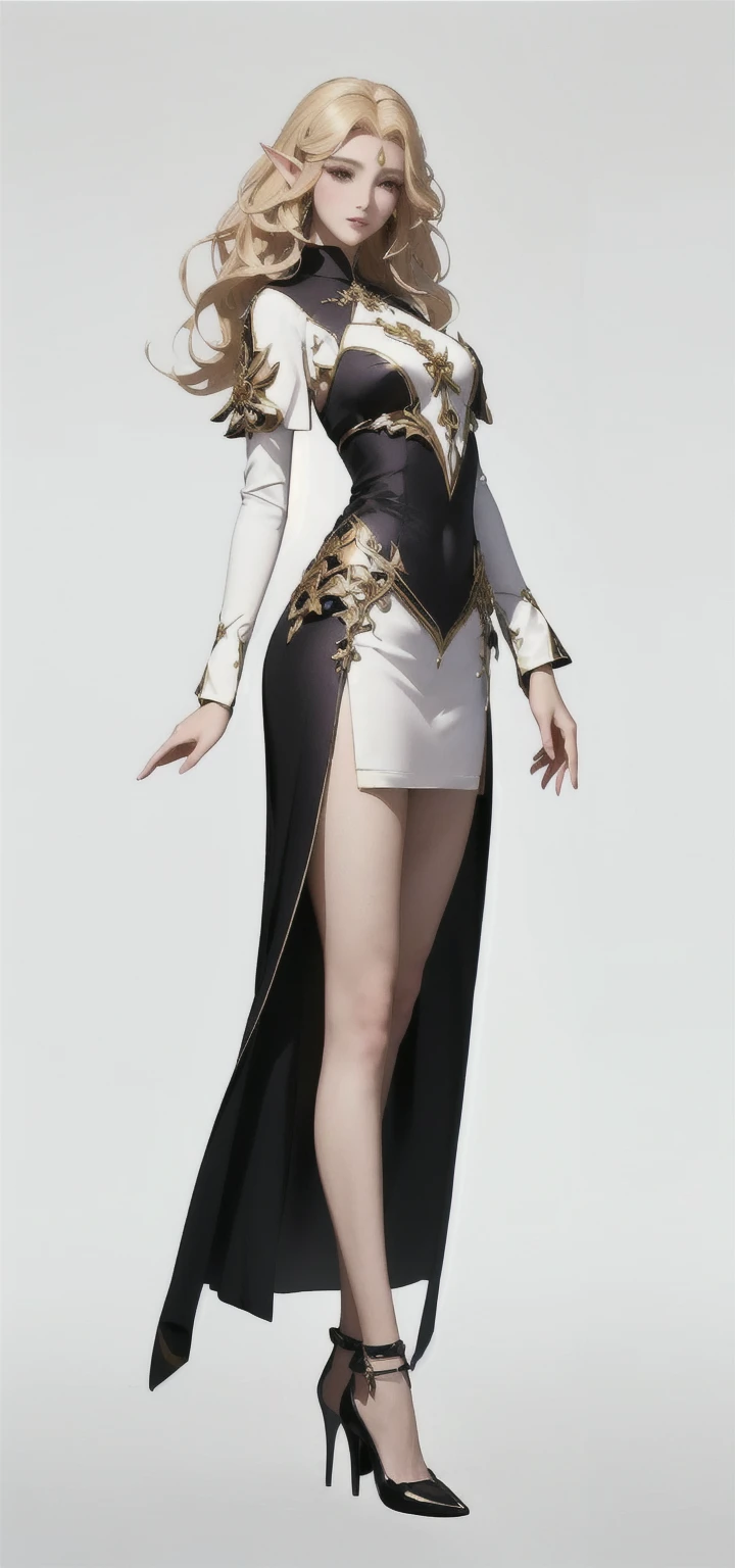 Arafed image of woman in dress and high heels posing, Full body fairy, Beautiful and elegant elf queen, Beautiful and charming anime woman, A rendering of Mirabelle Madrigal, Beautiful fantasy queen, Beautiful female priest, Elegant posture, Kushat Krenz Key Women in Art, Rendering a cute 3D anime girl, Beautiful and elegant female elf