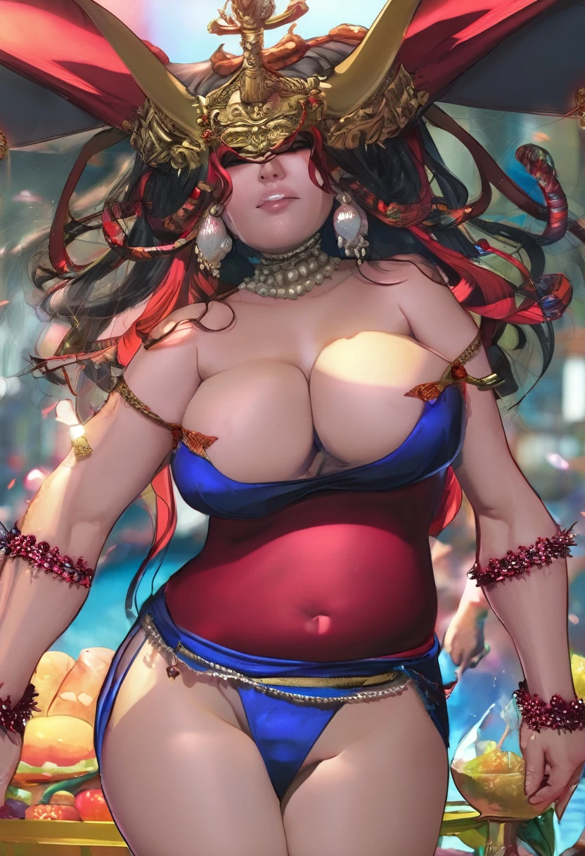 fat demon less clothes 