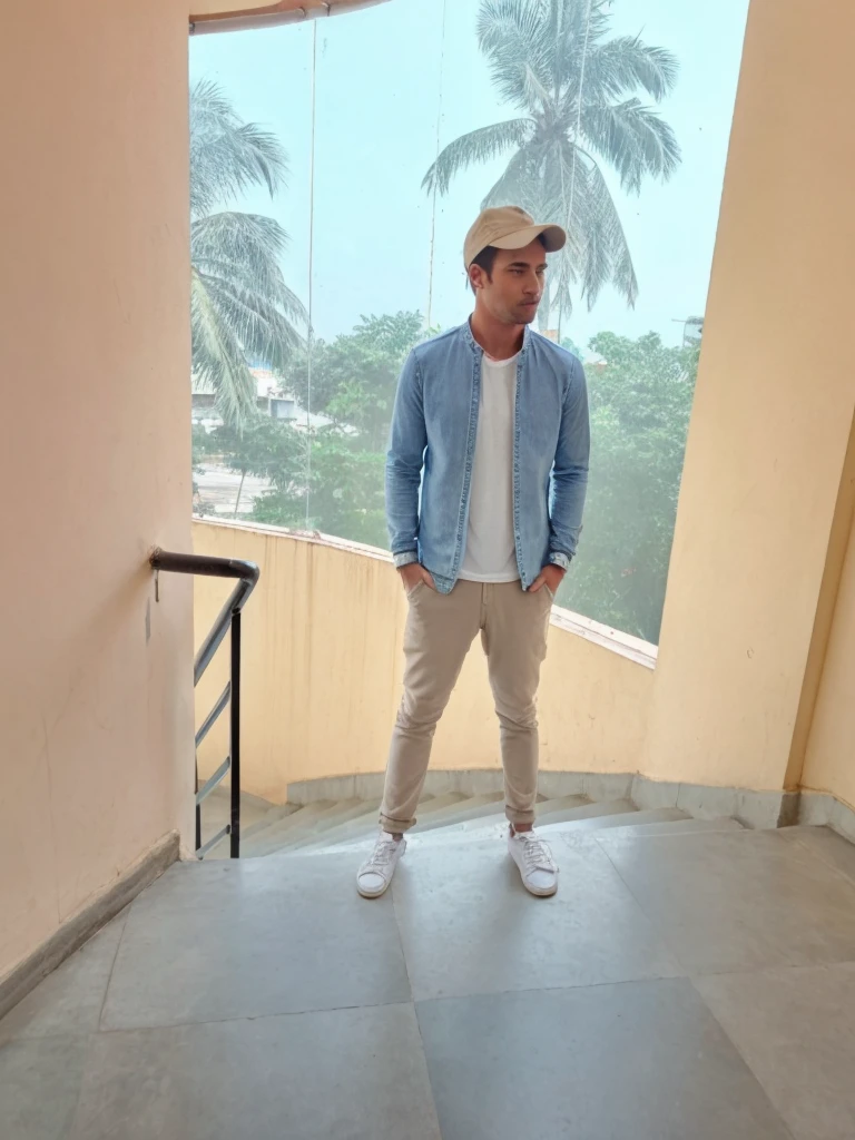 A man wearing casual clothes