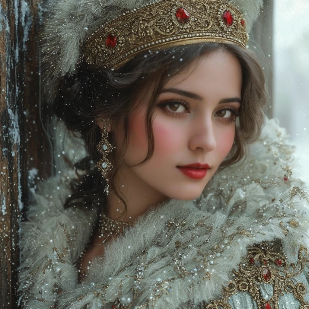 Beautiful  1920 vintage  dark haired krygaz girl  in gorgeous dress 