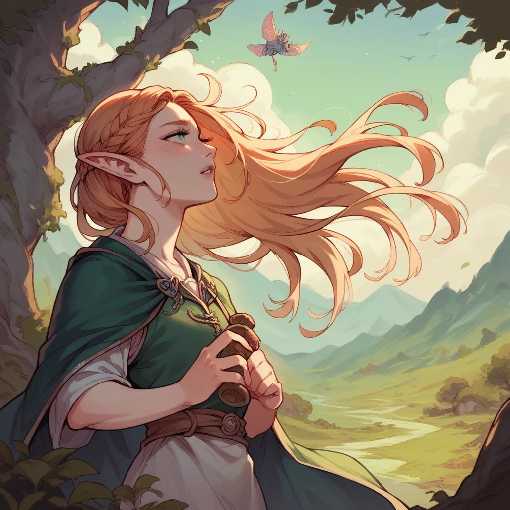 elf girl in Tolkien's world