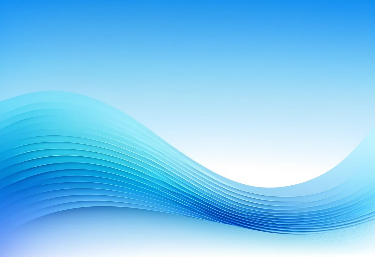 Flowing Blue Wave Design on Smooth Gradient Background