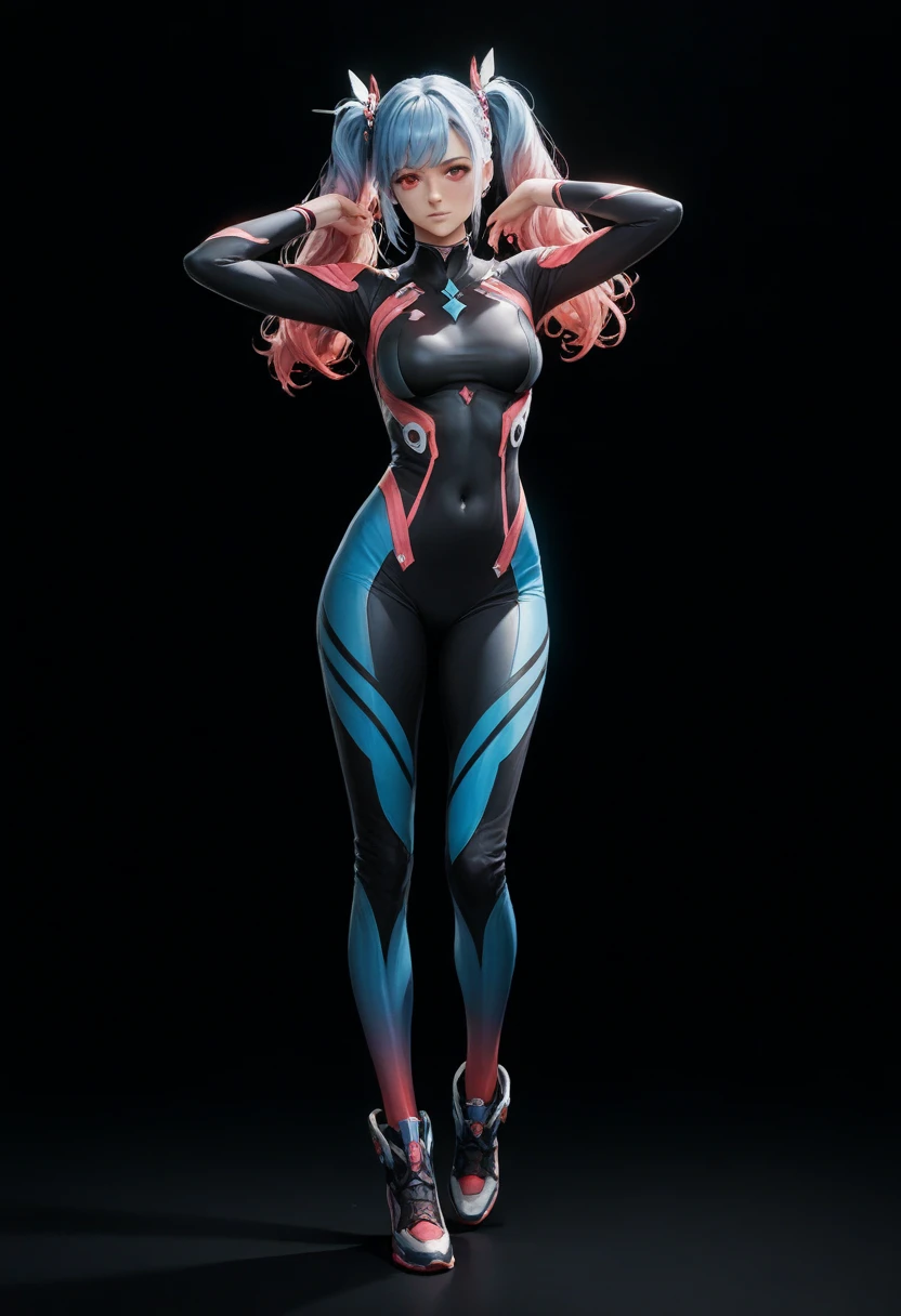 diy1,Highest quality, ultra-high definition, masterpieces, 8k, realistic, anime styled, 3d render,there is a woman in a blue suit standing in a field of flowers, alien flora and fauna, alien flora, of a beautiful saryn warframe, barefoot beautiful girl alien, female alien, exotic alien flora, alien plants, epic fantasy sci fi illustration, alien plant from alpha centauri, alien plant, epic fantasy digital art style, of a beautiful female warframe
