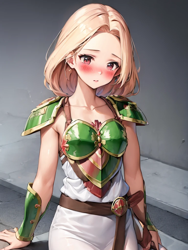 masterpiece,best quality, 1girl, 18yo, beautiful girl,BREAK,(Armor:1.8),(blush:1.5),
