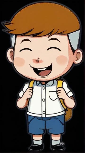 a cartoon boy with a backpack, boy, with thai-descendent, 3d animation, 3 d animation, animation model, 3d animated, 3 d animated, gyo fujikawa, cgi animation, nilian animation studio, cute! c4d, animated character design, 3 d cartoon, 3d ??? robot, cgsociety 9