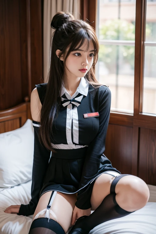 ,sexy body,knee-high socks,colossal breasts,,huge breasts,dropping breasts,very long hair,bangs with hair,hair bun,slender body, body,garter belt,huge massive thighs,sexy uniform,seductive uniform,cute uniform,small uniform,very tiny uniform,very gorgeous women,mature women,good looking women,perverted women,long gloves,maid uniform