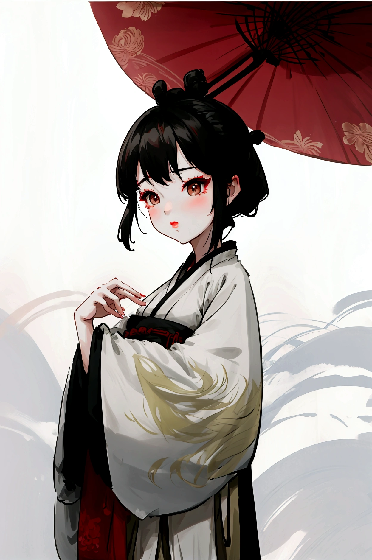 Chinese girl hanfu elegant beauty