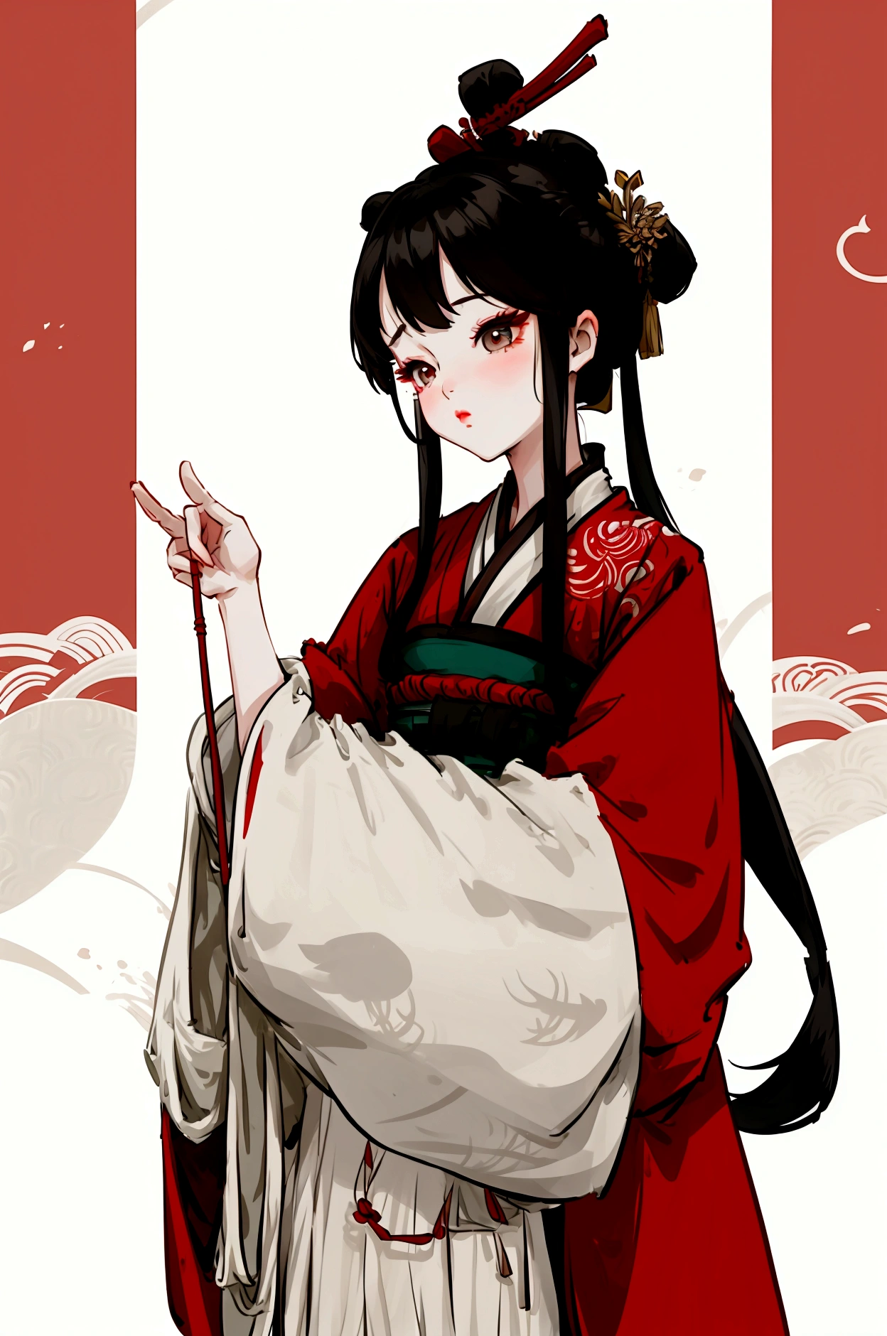 Chinese girl hanfu elegant beauty 