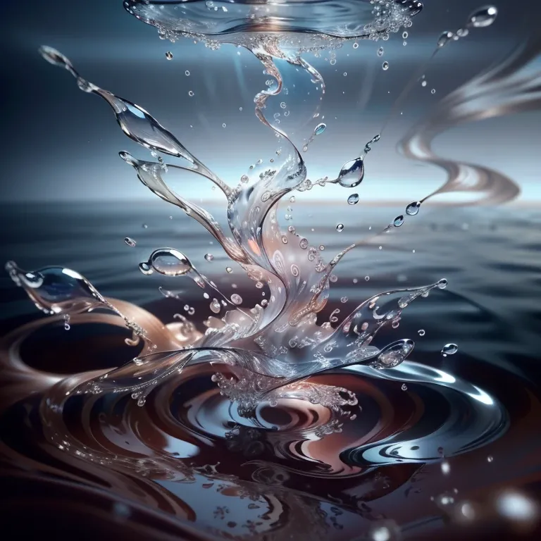 Flowing Liquid Background Material