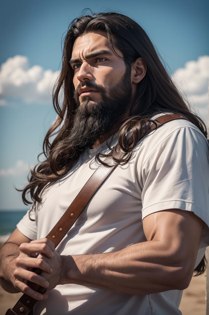 jesus apontando para você com o dedo para cima, jesus Cristo, jesus, jesus de Nazaré, rosto de jesus, pointing to the sky, Young God Almighty, sem palavras 4 k, the lord and savior, incredible, Retrato de jesus Cristo, finger of god, digitally painted, jesus Cristo Fumando um Blunt, jesus Gigachad, nicodemus, 4K Art, maximum realism, maximum quality, ultra-realism, ultra-realistc, image with maximum detail, real details, máximo detalhe no rosto de jesus Cristo, complete realism, jesus está olhando, jesus Dramático, lifelike face, realistic beard