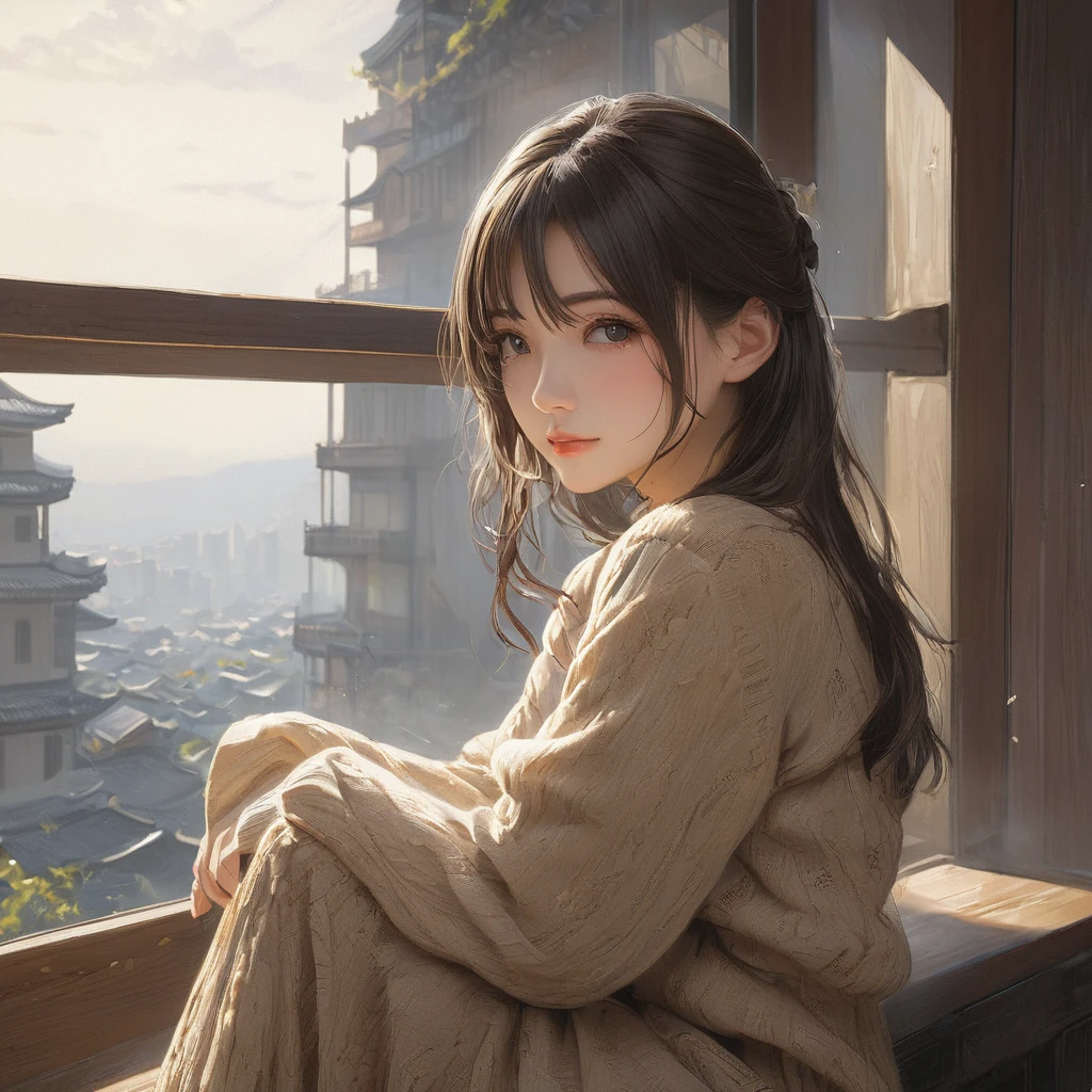(masterpiece, Highest quality:1.2), One girl, alone