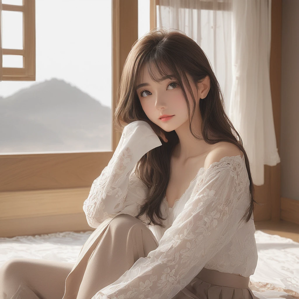 (masterpiece, Highest quality:1.2), One girl, alone