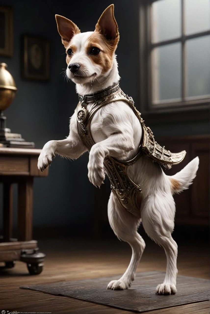 Concept Art, Golden Ratio, jack russel terrier, 抽象of, Standing in Stormwind, 它穿着奥迪设计of中世纪 Takchita, 这是鼓舞人心of, of, Doll Punk, Floral Pattern, Very detailed, Laer Chrome