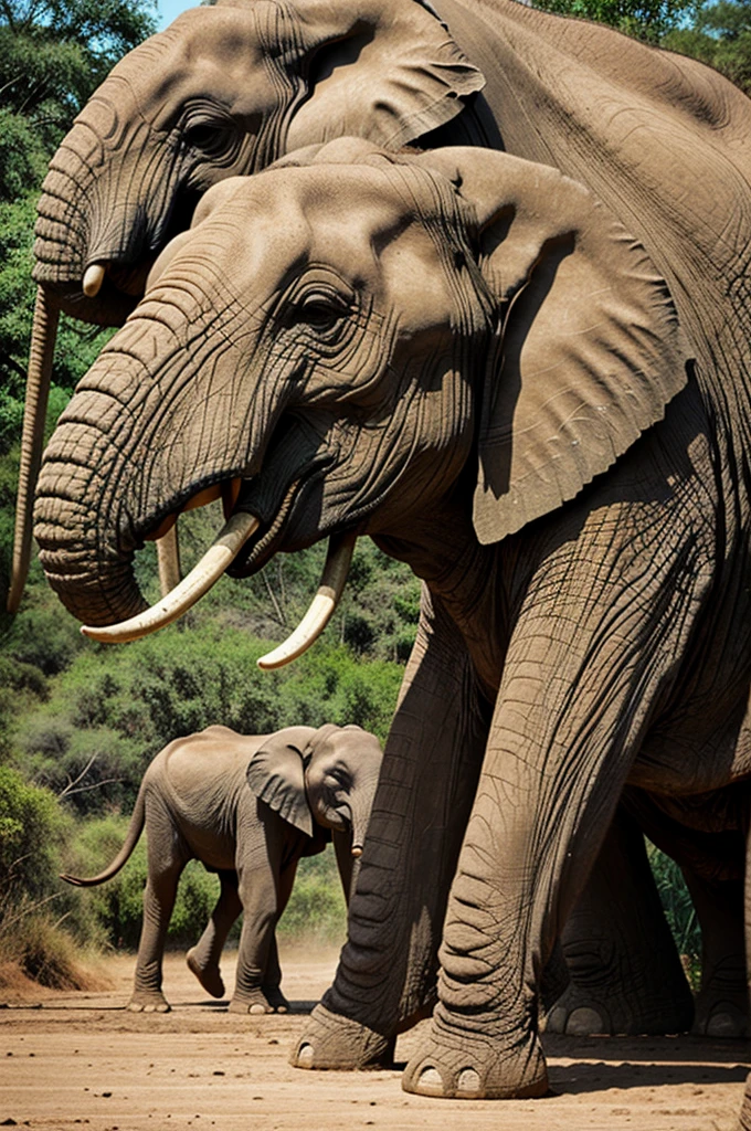 titanosaur is with african elephant 