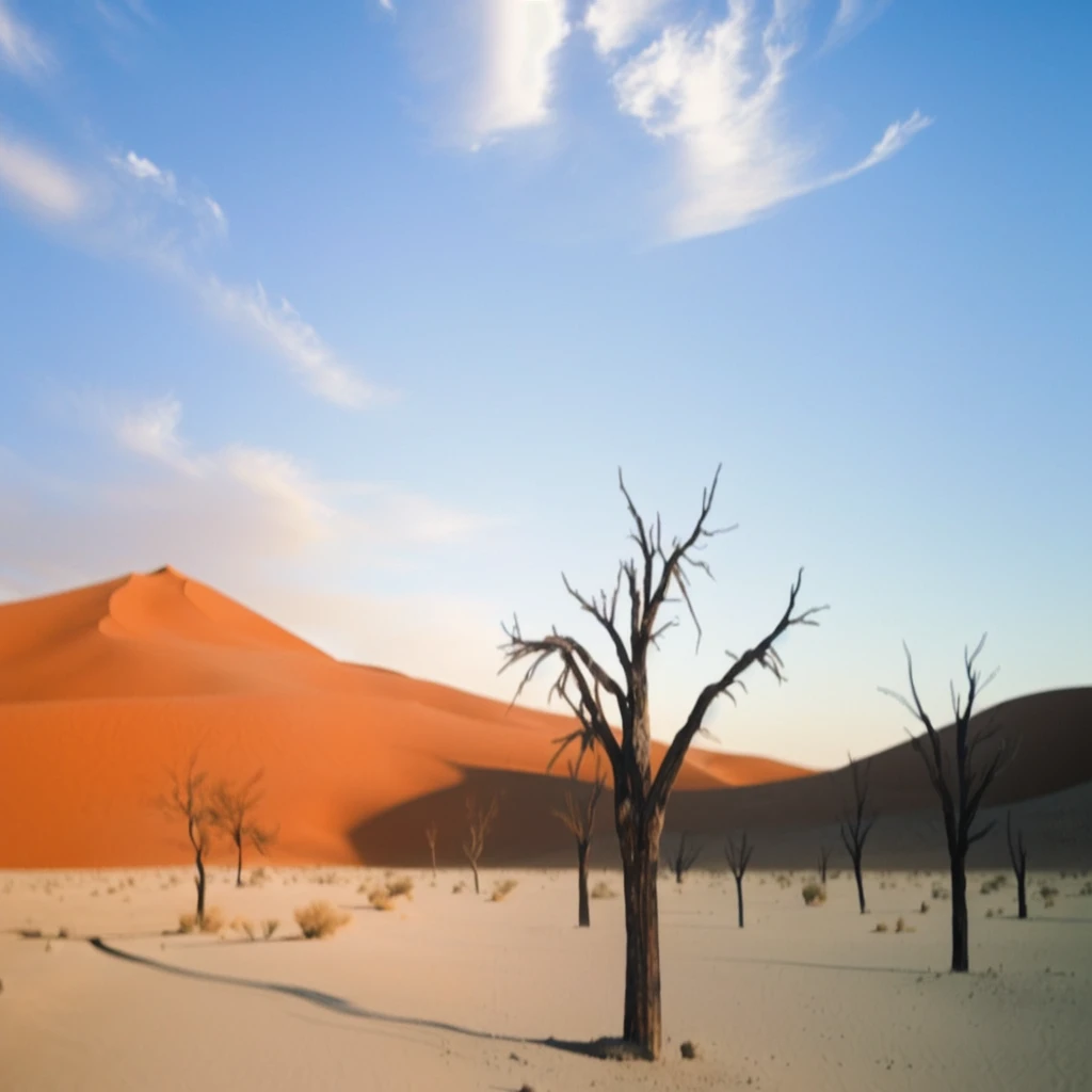 there are many trees in the desert with a sky background, empty desert, barren desert landscape, dry trees, desert scene, most perfect desert on the world, desert scenery, dry desert, desert, sand desert, desert landscape, somewhere in sands of the desert, sand and desert environment, desert environment, desert photography, desert and blue sky, arid ecosystem