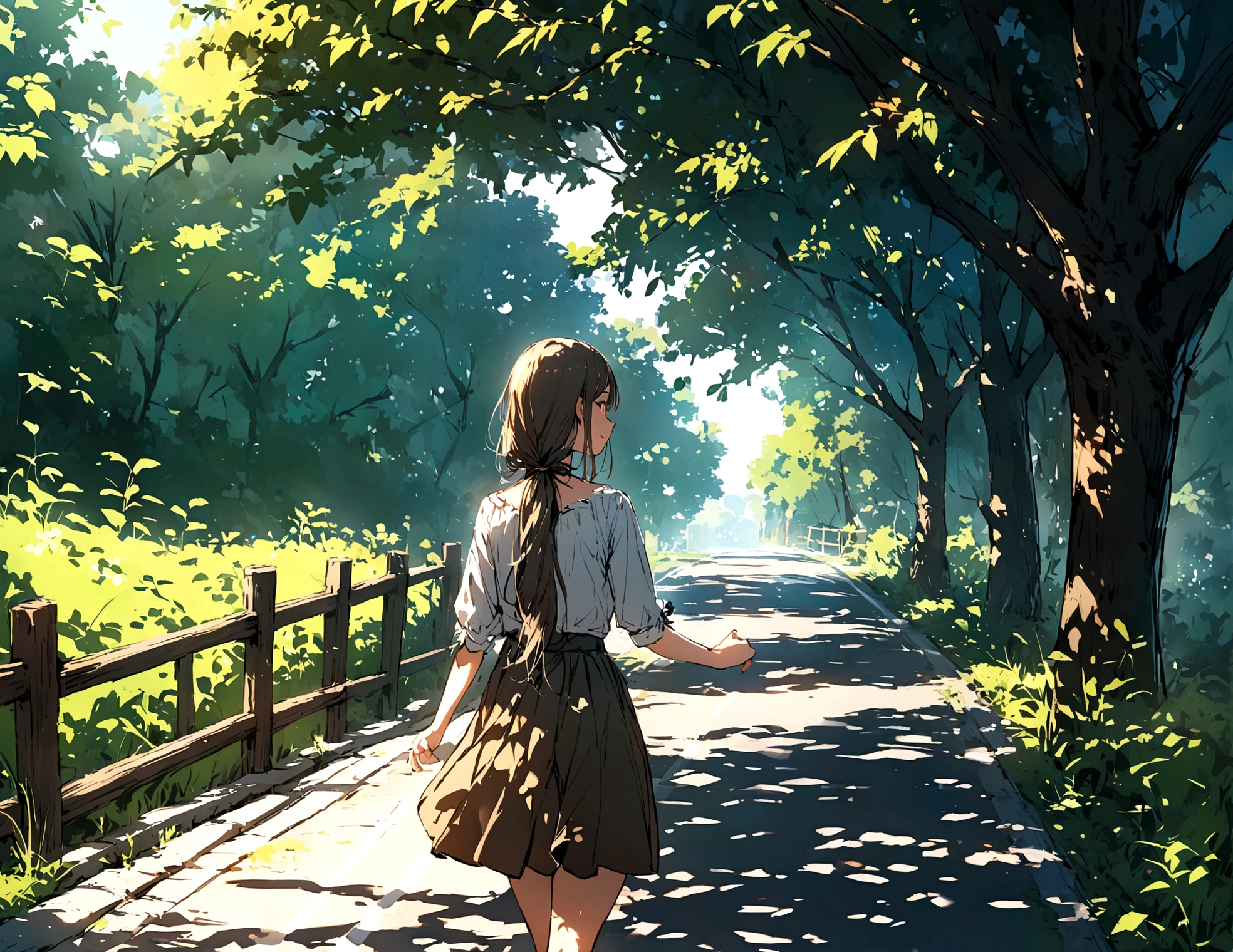 another straight road