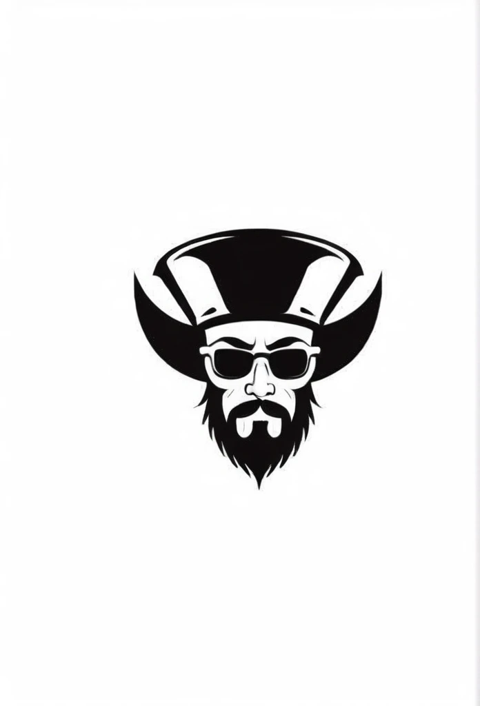 Cafe logo with the concept of stylish pirates

It's a cafe mug drink
have something reminiscent of a pirate in one's mind

Pretty cool
chic and modern design

White background