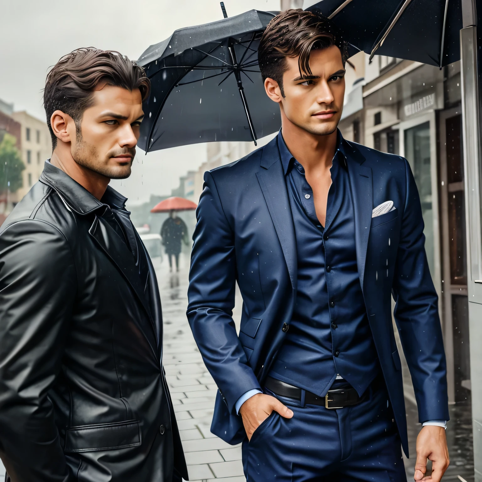 The men raining