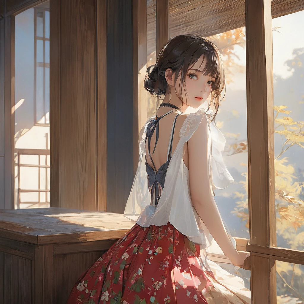 (masterpiece, Highest quality:1.2), One girl, alone