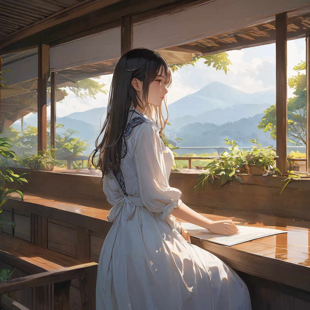 (masterpiece, Highest quality:1.2), One girl, alone