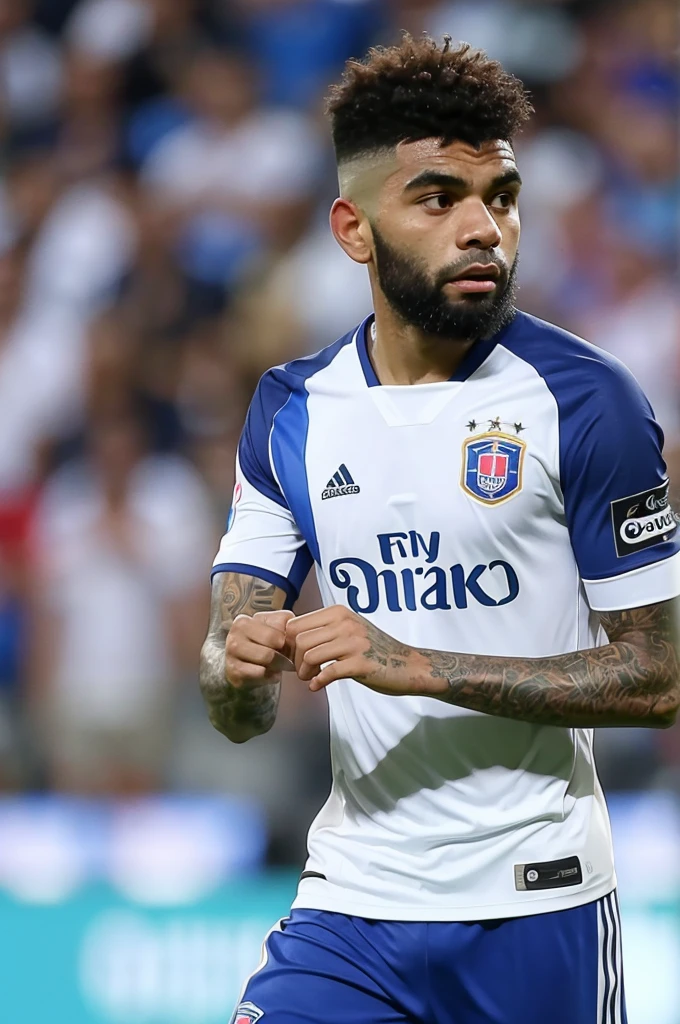Gabriel Barbosa wearing Vitória da Bahia shirt