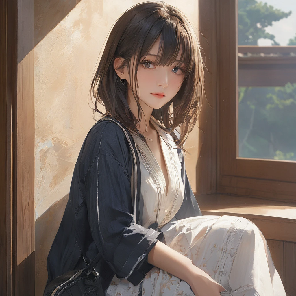 (masterpiece, Highest quality:1.2), One girl, alone