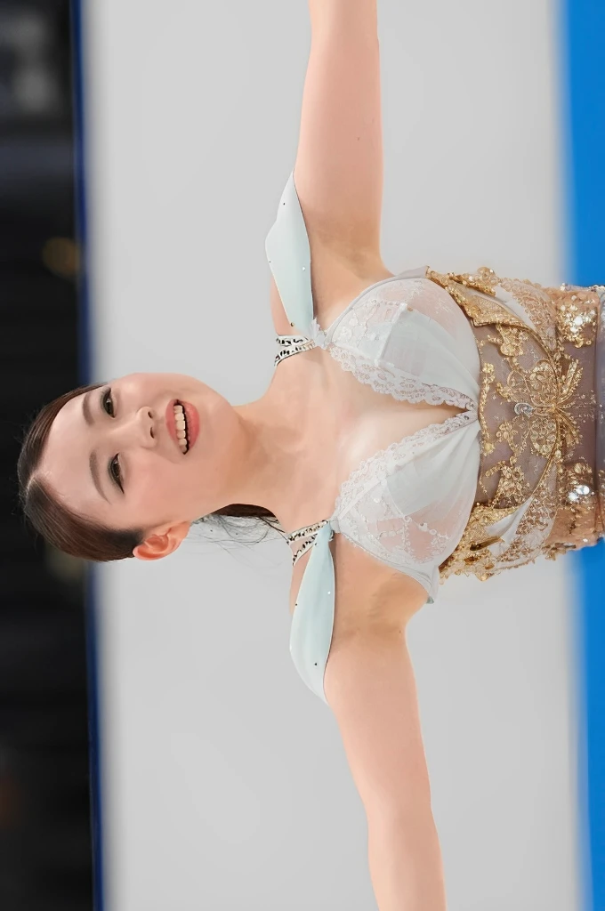 
(Highest quality, 8K, 32k, masterpiece, Ultra-high resolution:1.2), Completely visible、Exposed Skin、Small Boobs、Pink nipples、White skin、