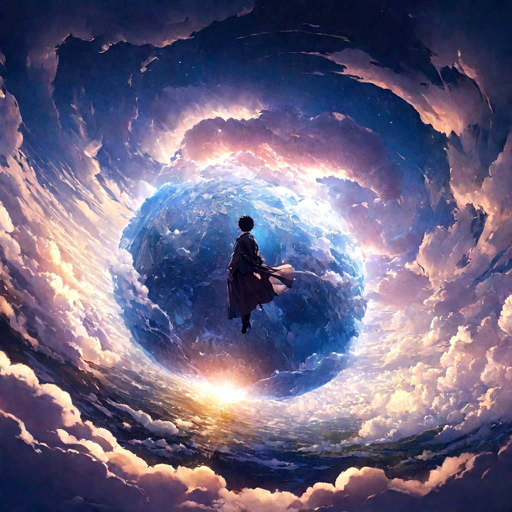 Highly Detailed CG Unity 8K Wallpaper, Cinematic Lighting, Lens Flare, Beautiful Detailed Eyes, Landscape, Ultra HD, Clouds, 8K Quality, Ultra Sharp, Real Light, Surreal, Ridiculous World Lines, High resolution, (masterpiece:1.4), highly detailed, one boy, top view, space, floating, -Highly Detailed CG Unity 8K Wallpaper, Cinematic Lighting, Lens Flare, Beautiful Detailed Eyes, Landscape, Ultra HD, Clouds, 8K Quality, Ultra Sharp, Real Light, Surreal, Ridiculous World Lines, High resolution, (masterpiece:1.4), highly detailed, one boy, top view, space, floating, -