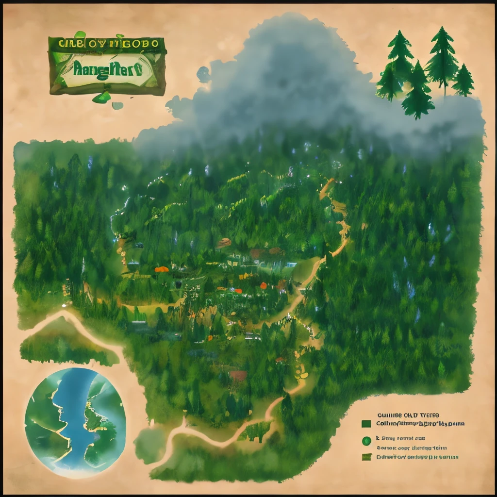 Game Map,Misty Forest