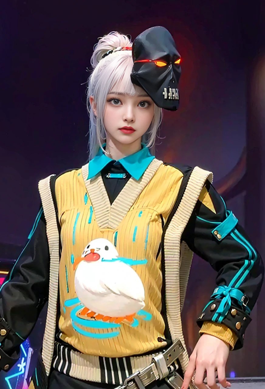 ((Best Quality)), ((Masterpiece)), (High Definition:1.3), 3D, Beautiful Colored hair, black clothes looking at camera, hacker woman showing young, young, big breasts, protruding, sexual, seduction, buttocks sticking, crotch spread, sitting with both knees up, Low angle shot, Low angle camera, Low angle photo, Low Angle photographs, image from below, camera from below, photograph from below, photo from below, from below, top quality, beautiful detailed girl, highly detailed eyes and face,