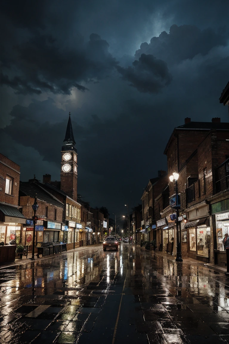 Georgia woodfield town. Bestiful. Rain.