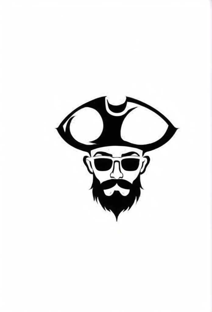 Cafe logo with the concept of stylish pirates
Pretty cool
chic and modern design
White background