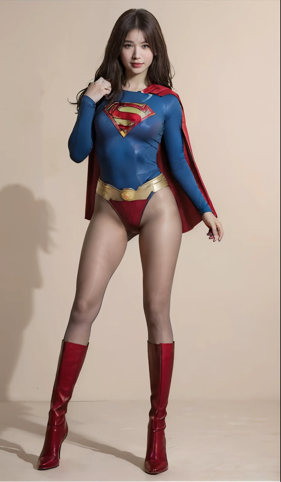No background、(((Sweating profusely))).(((Beautiful legs in black tights.)))、(((Legally express the beauty of your smile)))、((((Make the most of your original images)))、(((体にぴったりフィットするSupergirl Costume)))、(((Supergirl Costume)))、(((short and beautiful hair)))、(((suffering)))、(((Please wear black tights....、Wear red boots)))、((Best image quality、8K))、((Highest quality、8K、masterpiece:1.3))、(((Preserve background )))、Sharp focus:1.2、Beautiful woman with perfect figure:1.4、Slim Abs:1.2、Wet body:1.5、Highly detailed face and skin texture、8K