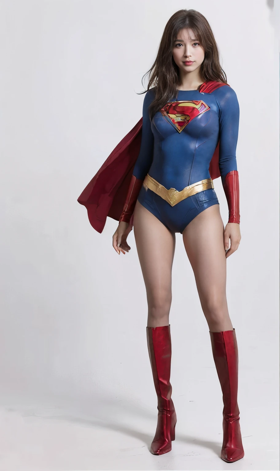 No background、(((Sweating profusely))).(((Beautiful legs in black tights.)))、(((Legally express the beauty of your smile)))、((((Make the most of your original images)))、(((体にぴったりフィットするSupergirl Costume)))、(((Supergirl Costume)))、(((short and beautiful hair)))、(((suffering)))、(((Please wear black tights....、Wear red boots)))、((Best image quality、8K))、((Highest quality、8K、masterpiece:1.3))、(((Preserve background )))、Sharp focus:1.2、Beautiful woman with perfect figure:1.4、Slim Abs:1.2、Wet body:1.5、Highly detailed face and skin texture、8K