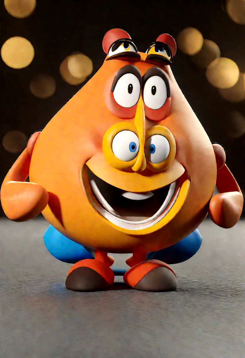 One wears blue glasses and an orange tie,黑色襯衫的男人的Cartoon Characters, animated characters, Stylized characters, Animation style rendering, 3D stylization, Arnold Maya Rendering, 3D rendering stylization, Cartoon Rendering Keyshot, 3D Characters, 3D Characters, 3D rendering style, 3D character rendering, Cartoon Characters, Close-up characters, Character poses, (Pixar style) (Main part:1.2) (Bokeh) (best quality) (Delicate skin) (Detailed texture) (8K) (Clay) (movie lighting) (sharp focus,Sit down and raise your upper body