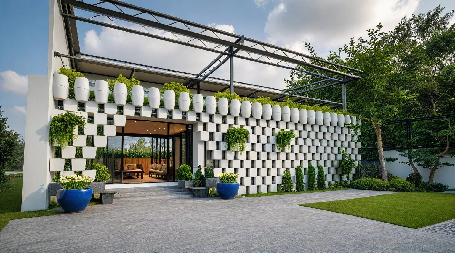Raw photo,Masterpiece, high quality, best quality, authentic, super detail,
outdoors, onestoreyvillaXL, aiaigroup, house style modern on the street ,stairs, white wall
road,pavement, grass, trees, sky, cloud, (daylight:1.1)